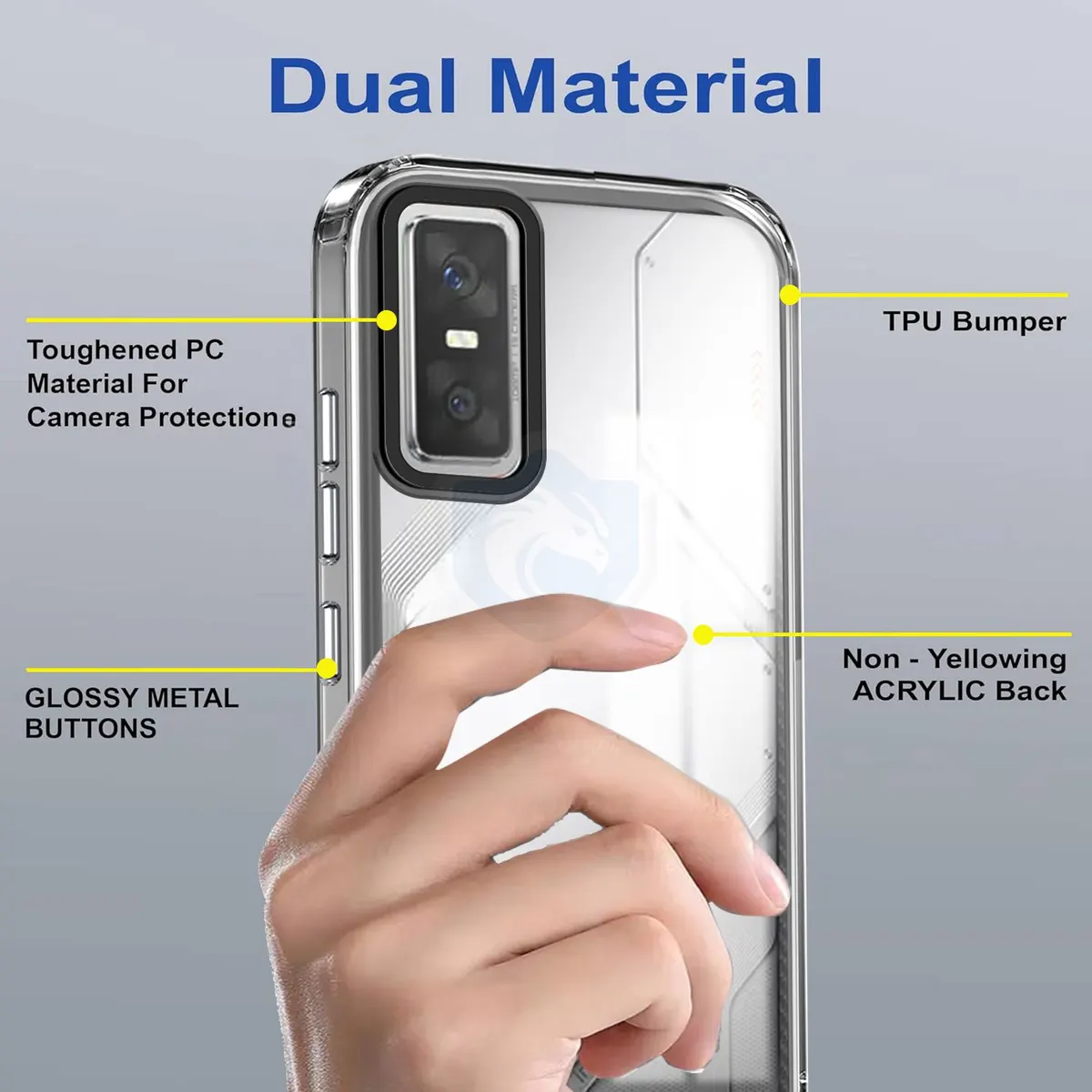 Micvir Back Cover for Infinix GT 30 Pro 5G (Transparent, Shock Proof, Polycarbonate, Pack of: 1) — image 3 of 5