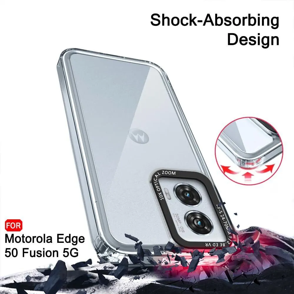 Micvir Back Cover for MOTOROLA Edge 50 Fusion (Transparent, Shock Proof, Polycarbonate, Pack of: 1) — image 3 of 5