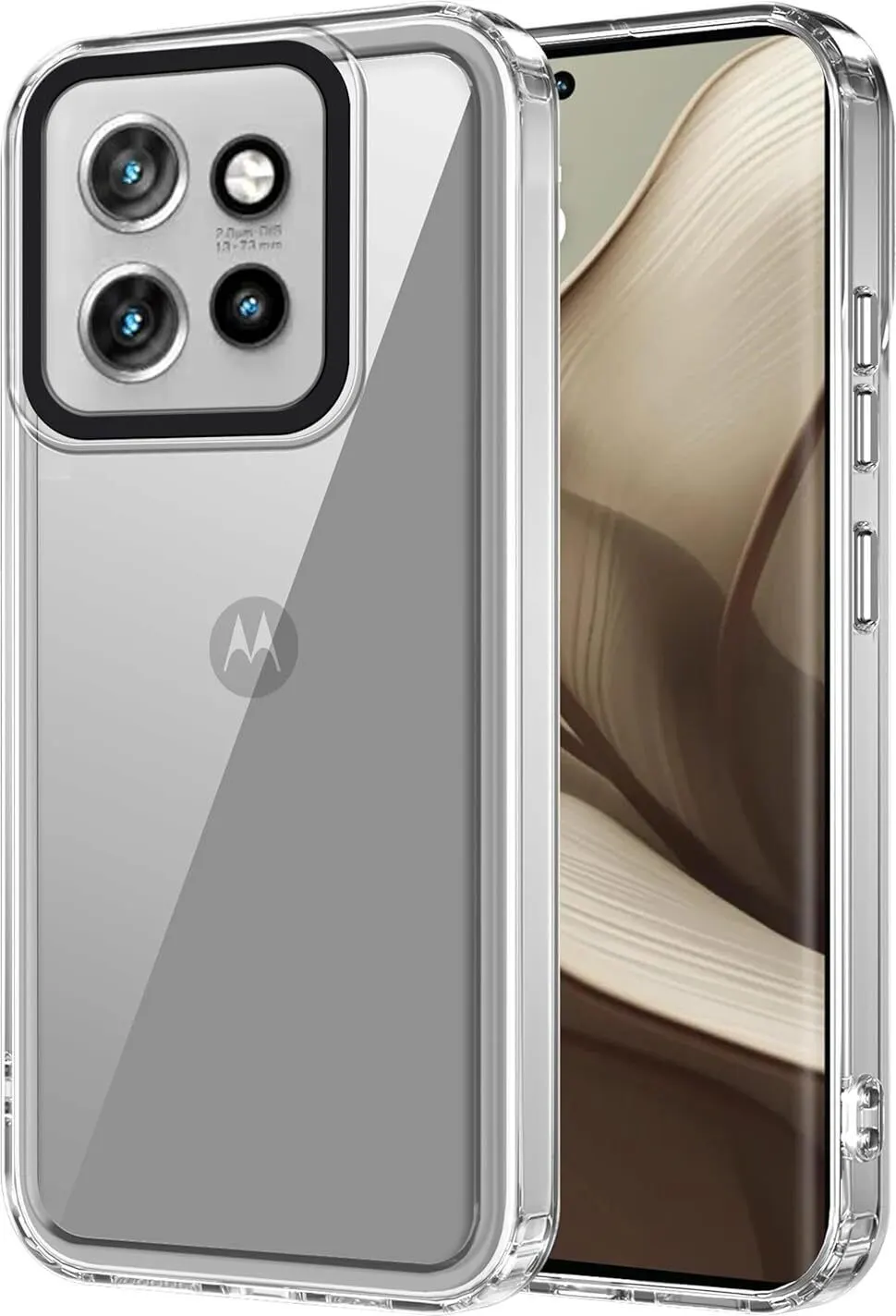 Micvir Back Cover for Motorola Edge 50 Neo (Transparent, Shock Proof, Pack of: 1)