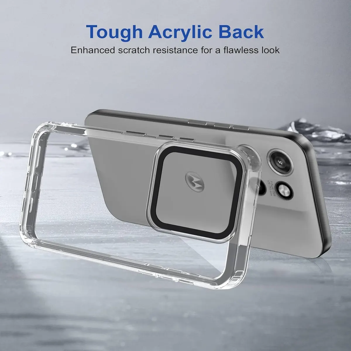 Micvir Back Cover for Motorola Edge 50 Neo (Transparent, Shock Proof, Pack of: 1) — image 4 of 5