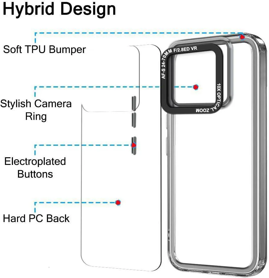 Micvir Back Cover for Motorola Edge 60 5G (Black, Shock Proof, Polycarbonate, Pack of: 1) — image 5 of 5
