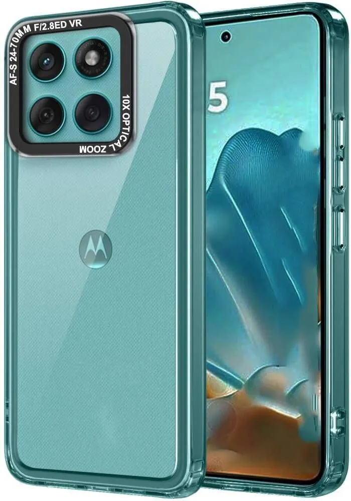Micvir Back Cover for Motorola Edge 60 Pro 5G (Transparent, Shock Proof, Polycarbonate, Pack of: 1)