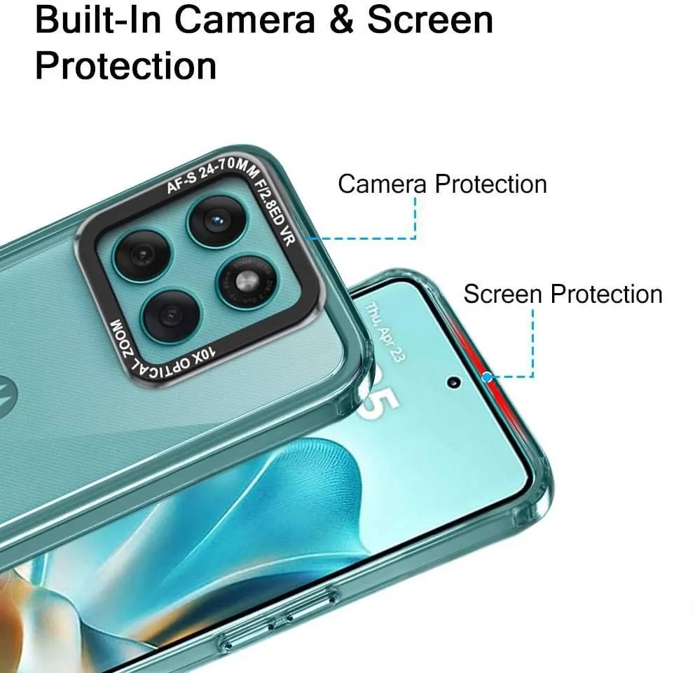 Micvir Back Cover for Motorola Edge 60 Pro 5G (Transparent, Shock Proof, Polycarbonate, Pack of: 1) — image 3 of 5