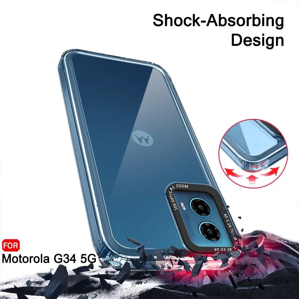 Micvir Back Cover for Motorola Moto G34 5G (Transparent, Shock Proof, Pack of: 1) — image 3 of 5