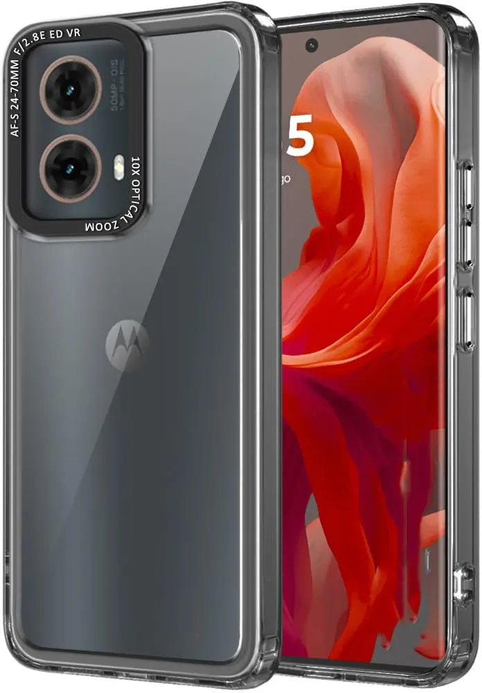 Micvir Back Cover for MOTOROLA g45 5G (Transparent, Shock Proof, Polycarbonate, Pack of: 1)