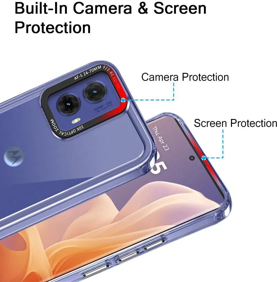 Micvir Back Cover for Motorola Moto G45 5G (Transparent, Shock Proof, Pack of: 1) — image 2 of 5