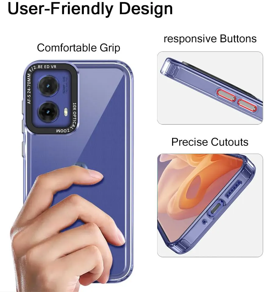Micvir Back Cover for Motorola Moto G45 5G (Transparent, Shock Proof, Pack of: 1) — image 4 of 5