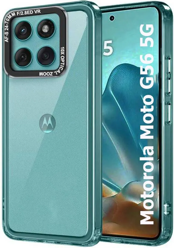 Micvir Back Cover for Motorola Moto G56 5G (Transparent, Shock Proof, Polycarbonate, Pack of: 1)