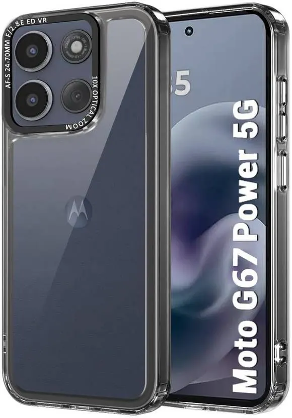 Xolia Back Cover for Motorola Moto G57 Power 5G (Black, Shock Proof, Pack of: 1)