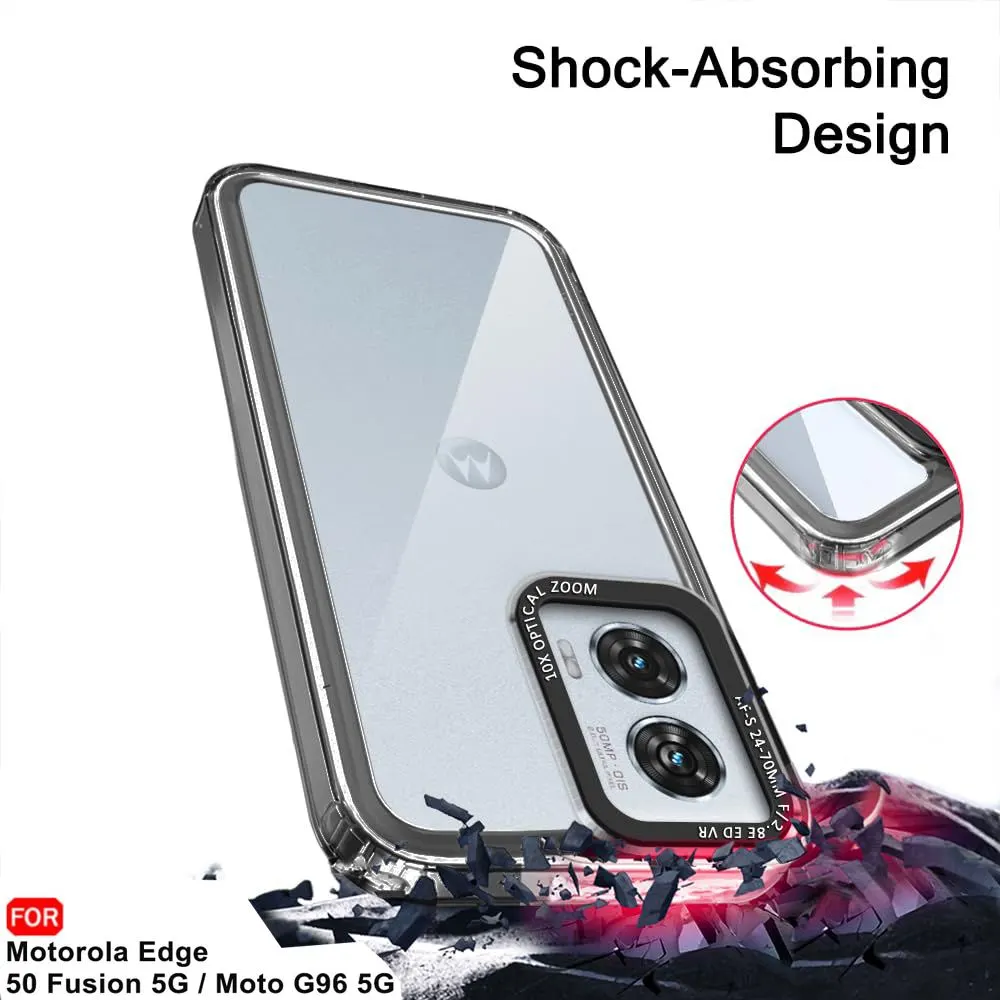 Micvir Back Cover for Motorola Moto G96 5G (Black, Shock Proof, Pack of: 1) — image 4 of 5