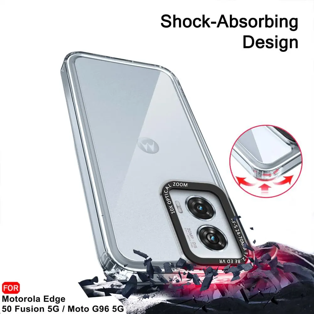 Micvir Back Cover for Motorola Moto G96 5G (Transparent, Shock Proof, Pack of: 1) — image 4 of 5