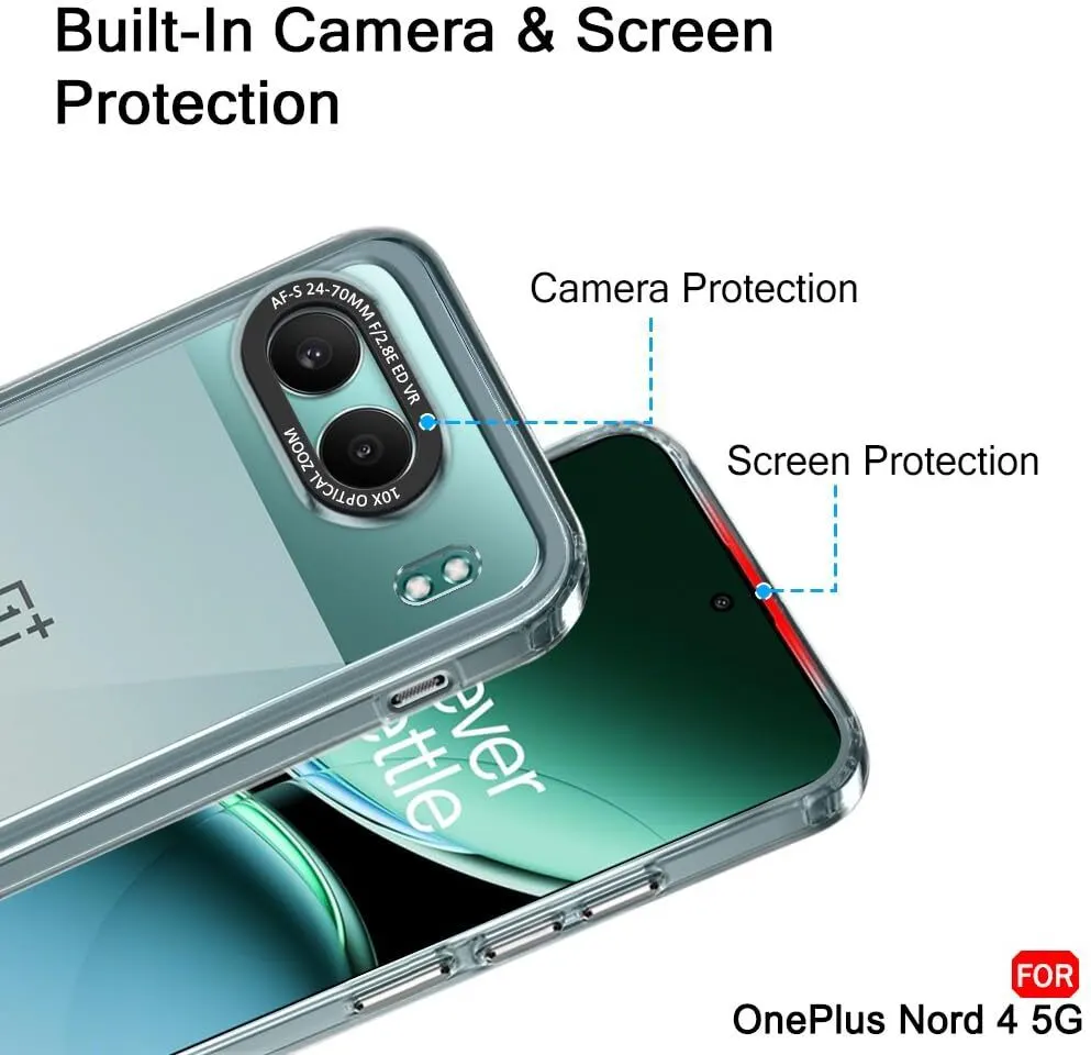 Micvir Back Cover for OnePlus Nord 4 5G (Transparent, Shock Proof, Polycarbonate, Pack of: 1) — image 2 of 5