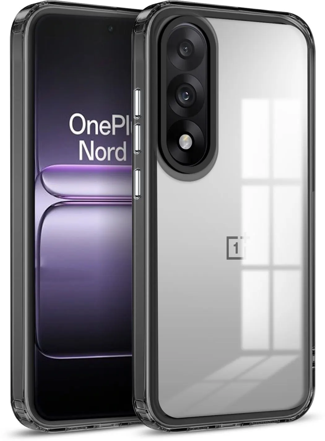 Micvir Back Cover for OnePlus Nord 5 (Black, Shock Proof, Pack of: 1)