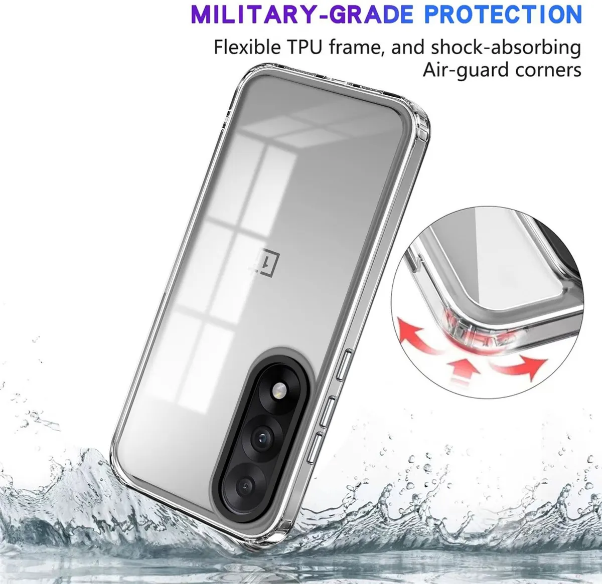 Micvir Back Cover for OnePlus Nord 5 (Transparent, Shock Proof, Polycarbonate, Pack of: 1) — image 4 of 5