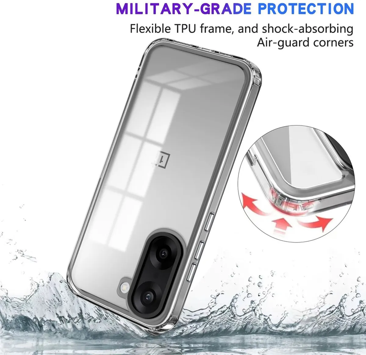 Micvir Back Cover for OnePlus Nord CE 5 (Transparent, Shock Proof, Pack of: 1) — image 4 of 5