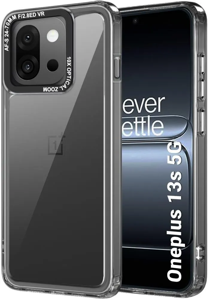 Micvir Back Cover for OnePlus 13s 5G (Black, Shock Proof, Polycarbonate, Pack of: 1)