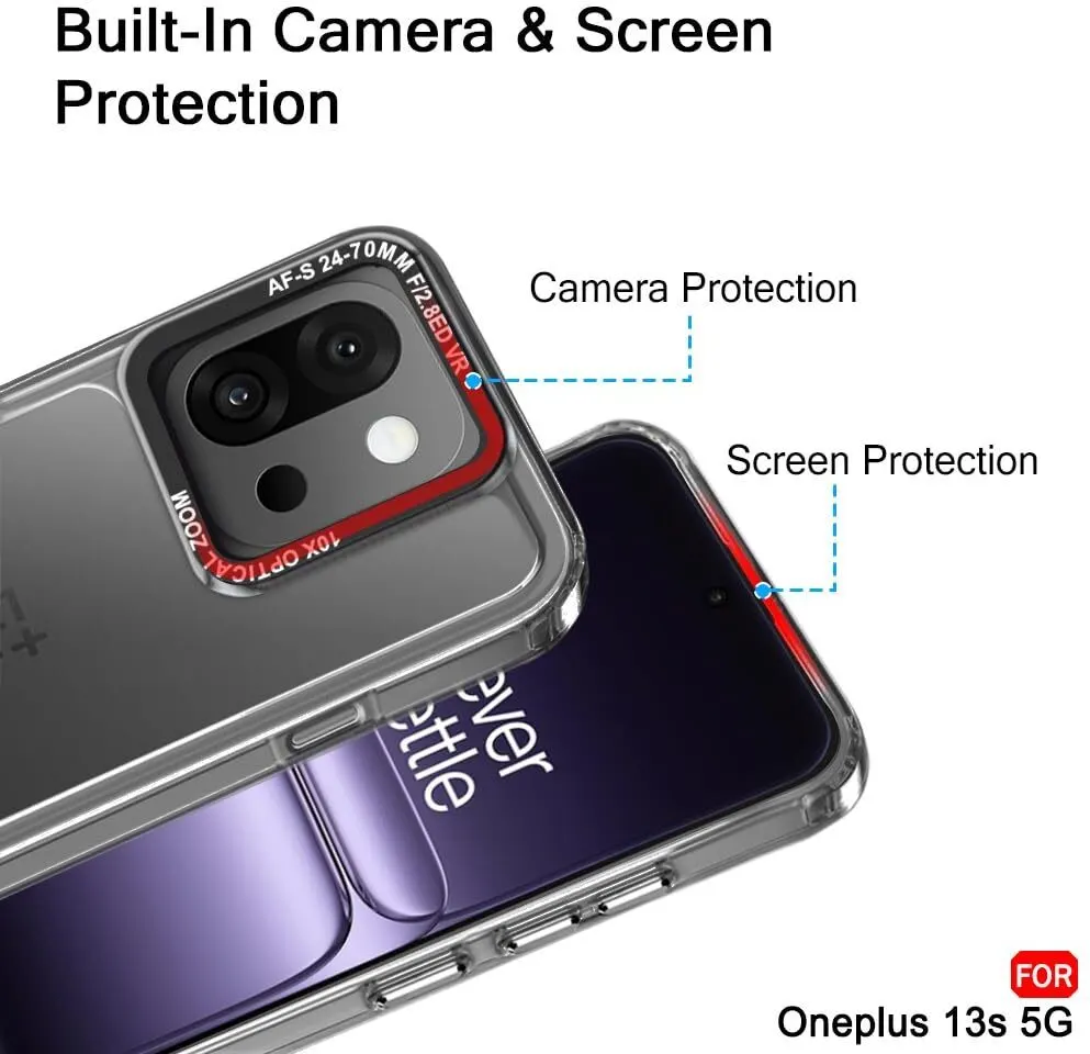 Micvir Back Cover for OnePlus 13s 5G (Black, Shock Proof, Polycarbonate, Pack of: 1) — image 3 of 5