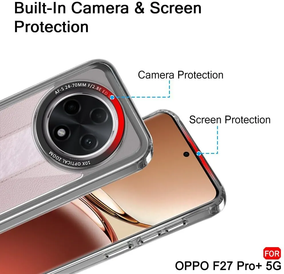 Micvir Back Cover for Oppo F27 Pro Plus 5G (Black, Shock Proof, Polycarbonate, Pack of: 1) — image 2 of 5