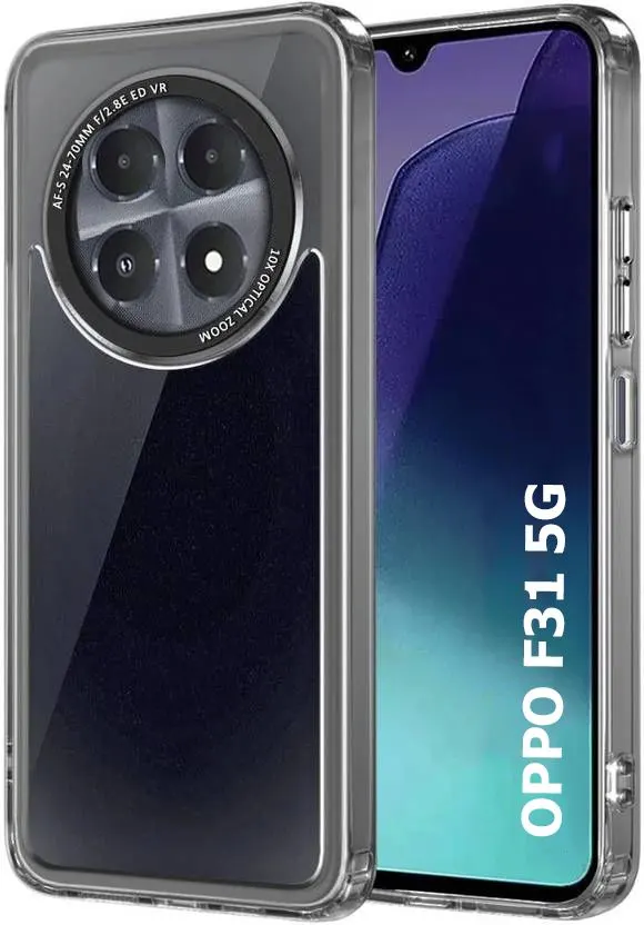 Micvir Back Cover for OPPO F31 5G (Black, Shock Proof, Polycarbonate, Pack of: 1)