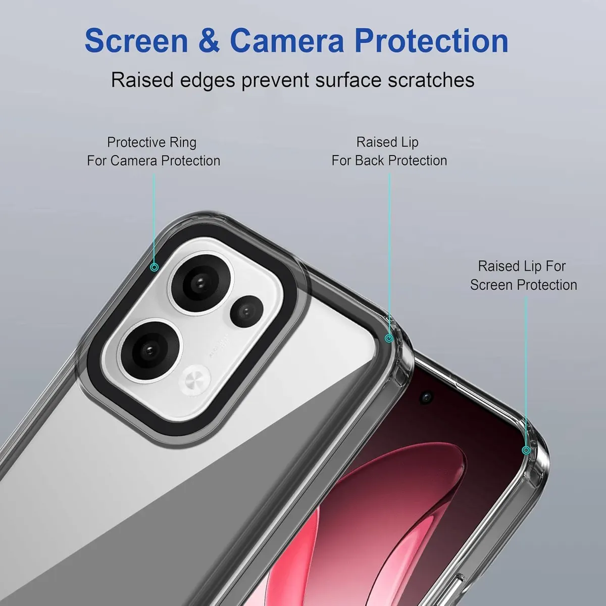 Micvir Back Cover for OPPO K13 5G (Black, Shock Proof, Polycarbonate, Pack of: 1) — image 3 of 4