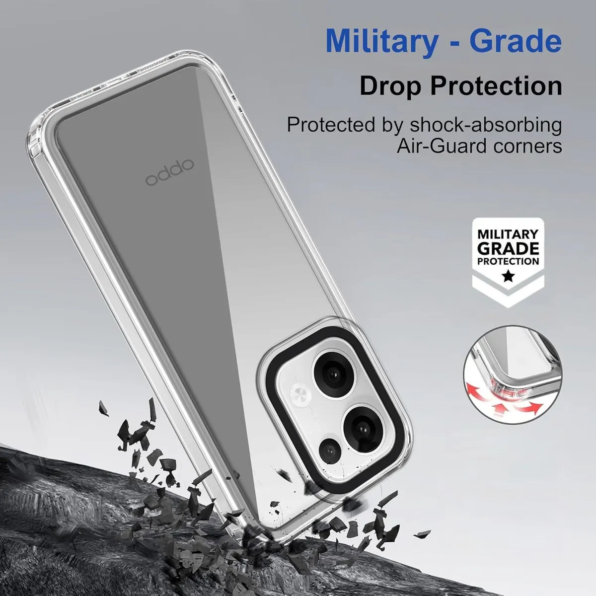 Micvir Back Cover for OPPO K13 5G (Transparent, Shock Proof, Pack of: 1) — image 2 of 4