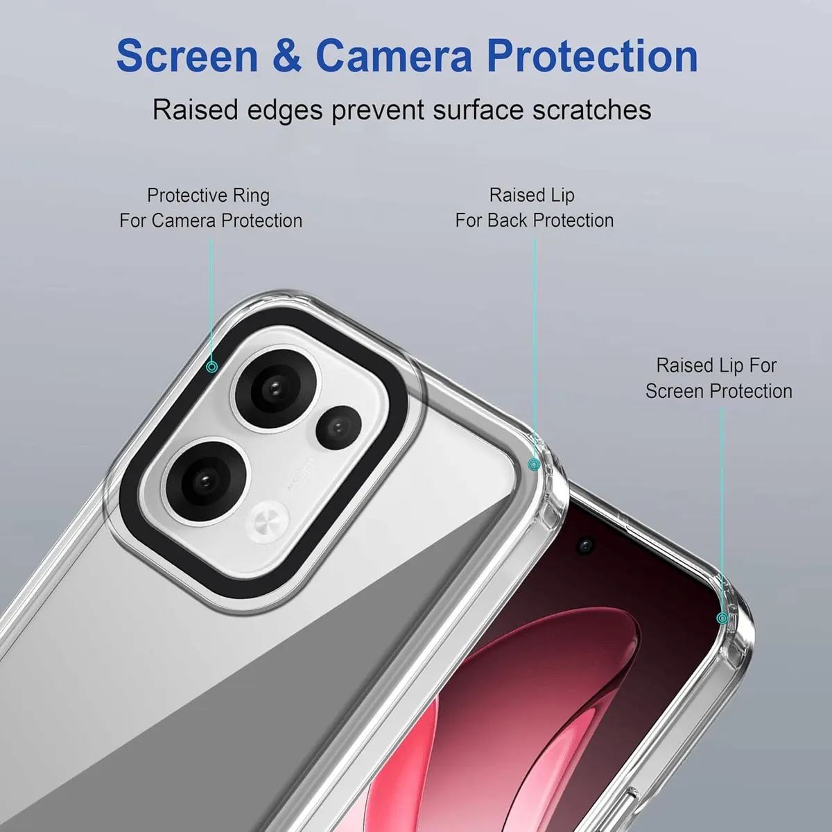 Micvir Back Cover for OPPO K13 5G (Transparent, Shock Proof, Pack of: 1) — image 3 of 4