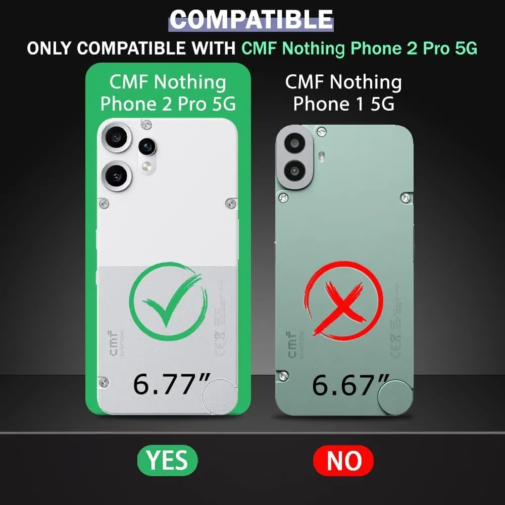 Micvir Back Cover for CMF by Nothing Phone 2 Pro 5G (Black, Shock Proof, Polycarbonate, Pack of: 1) — image 2 of 5