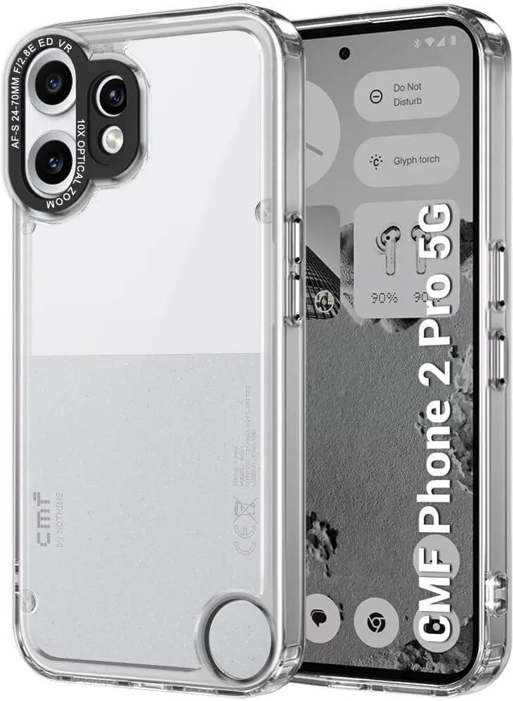Micvir Back Cover for CMF by Nothing Phone 2 Pro 5G (Transparent, Shock Proof, Polycarbonate, Pack of: 1)