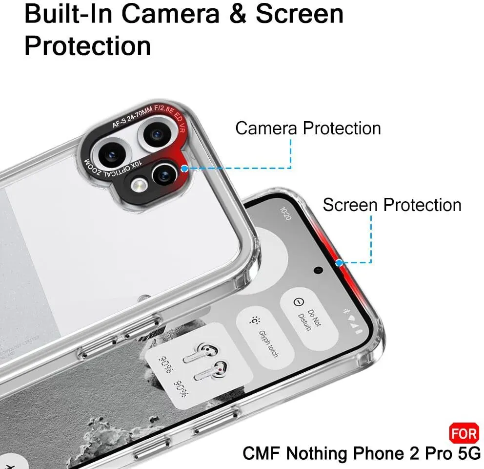 Micvir Back Cover for CMF by Nothing Phone 2 Pro 5G (Transparent, Shock Proof, Polycarbonate, Pack of: 1) — image 3 of 5