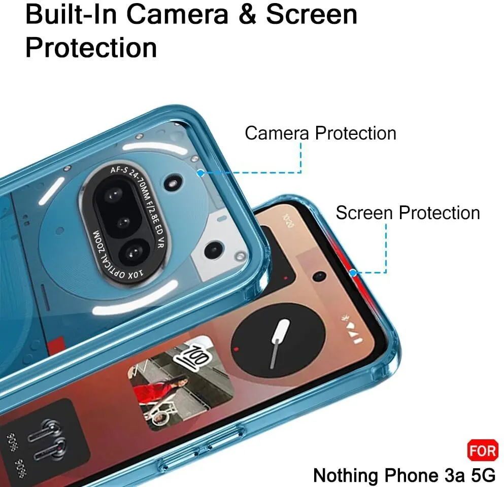 Micvir Back Cover for Nothing Phone 3a 5G (Transparent, Shock Proof, Pack of: 1) — image 2 of 5