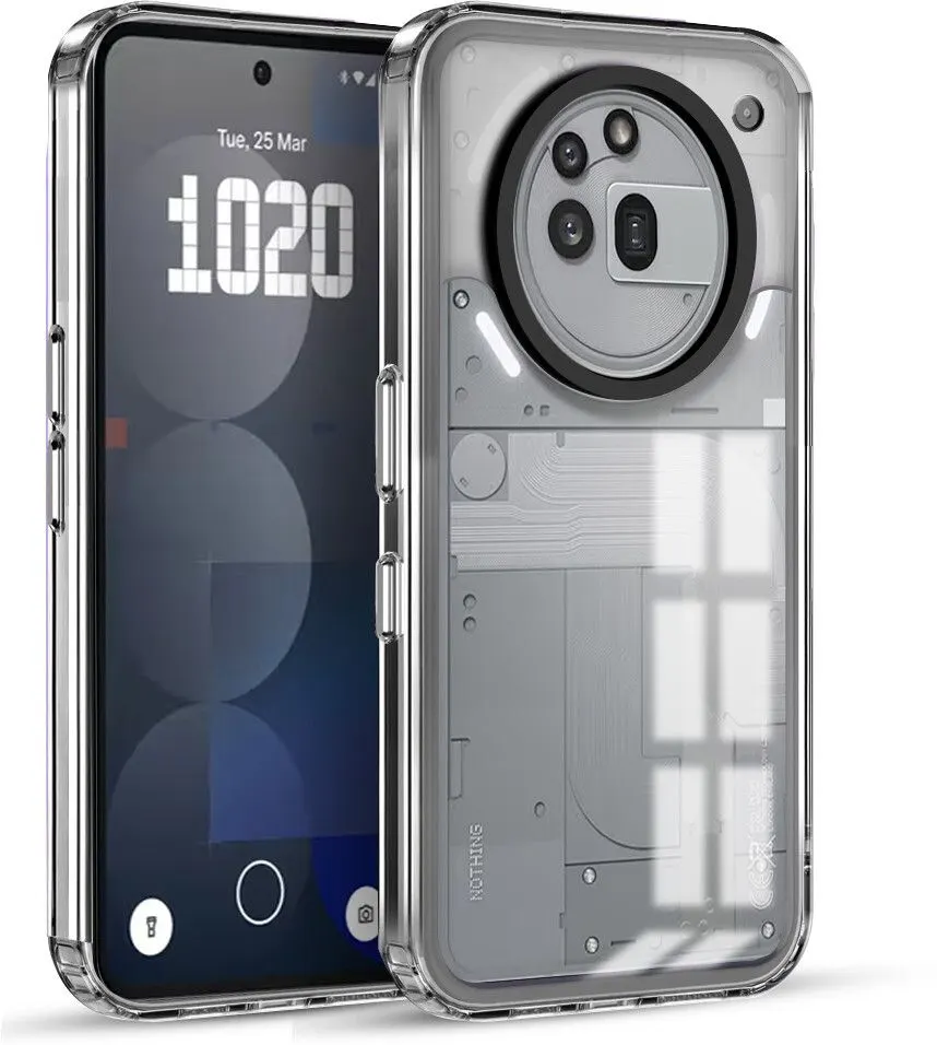 Micvir Back Cover for Nothing Phone (3a) Pro 5G (Transparent, Shock Proof, Polycarbonate, Pack of: 1)