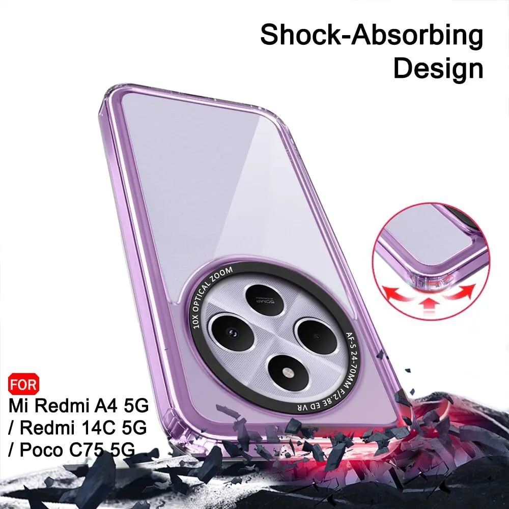 Micvir Back Cover for POCO C75 5G (Purple, Shock Proof, Polycarbonate, Pack of: 1) — image 3 of 5