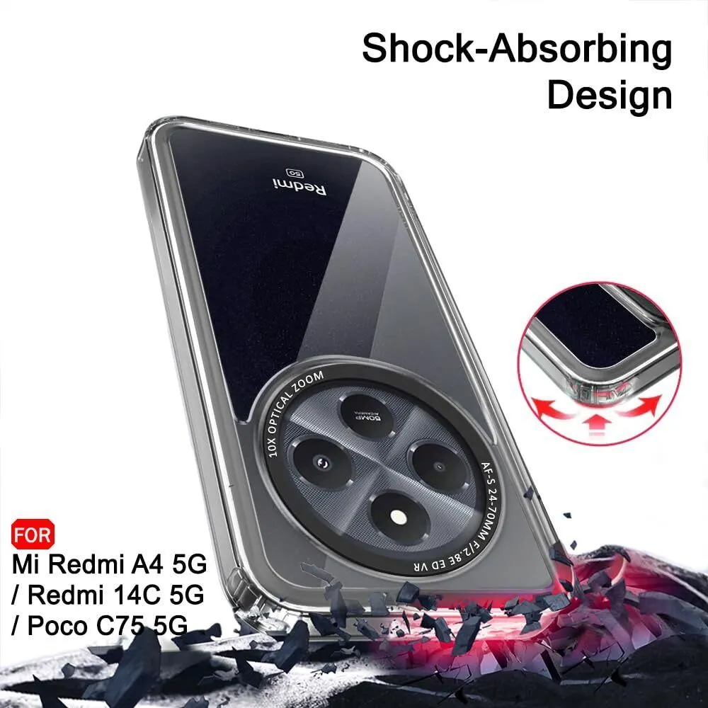Micvir Back Cover for Poco M7 5G (Black, Shock Proof, Polycarbonate, Pack of: 1) — image 2 of 5