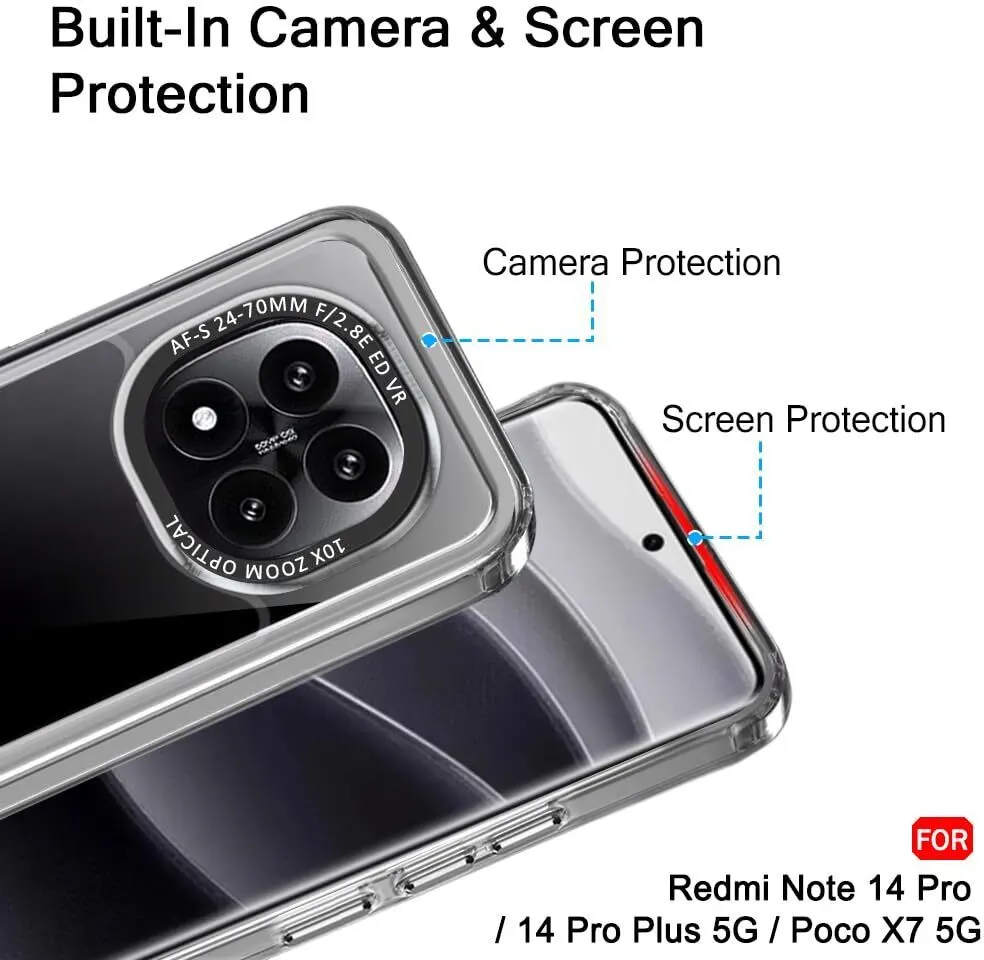 Micvir Back Cover for Poco X7 5G (Black, Shock Proof, Polycarbonate, Pack of: 1) — image 2 of 5