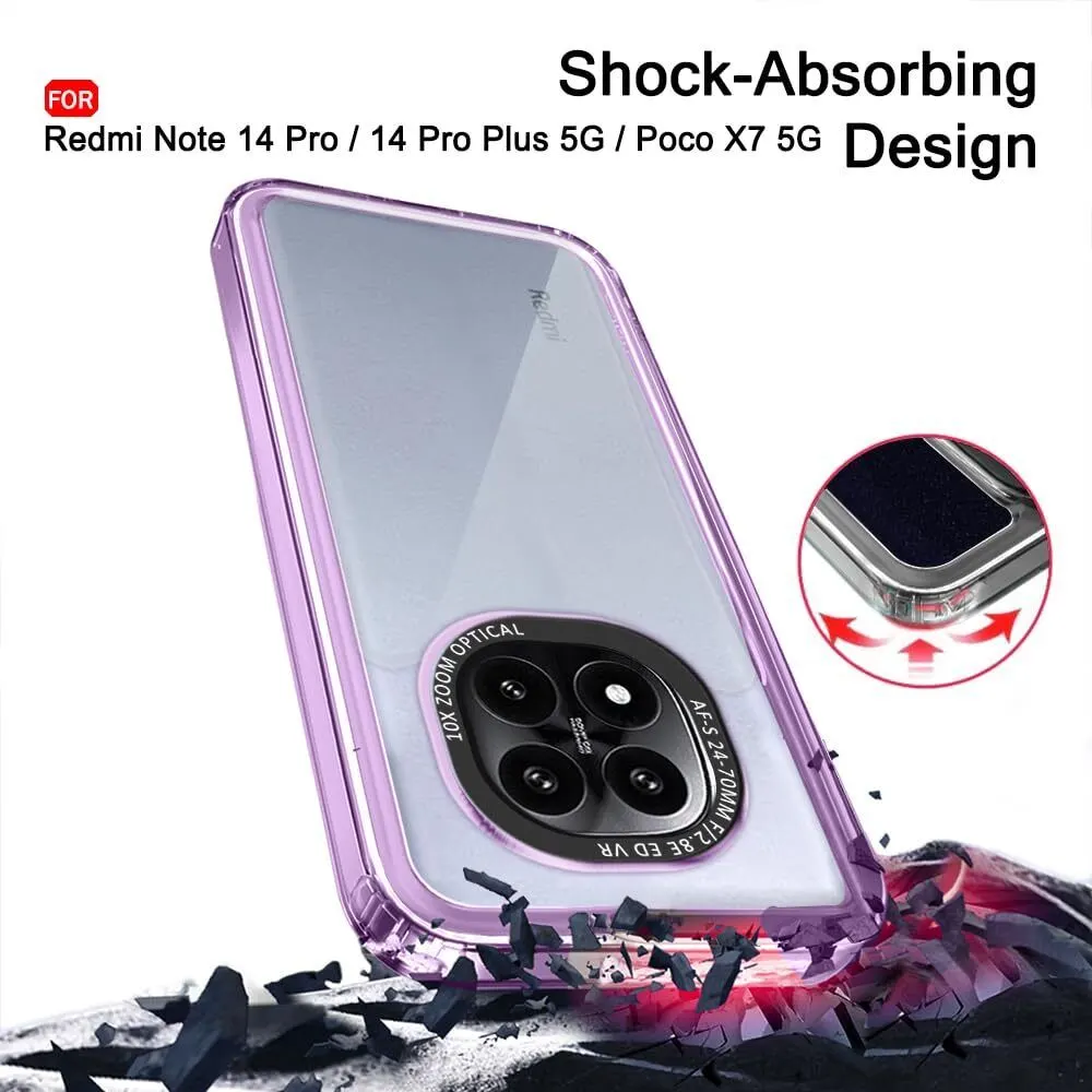 Micvir Back Cover for Poco X7 5G (Purple, Shock Proof, Polycarbonate, Pack of: 1) — image 2 of 3