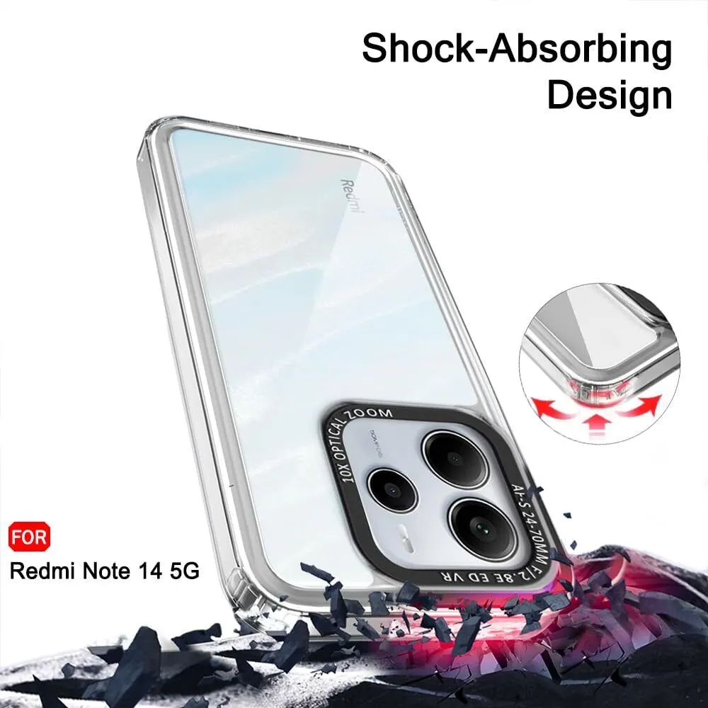 Micvir Back Cover for Redmi Note 14 5G (Transparent, Shock Proof, Pack of: 1) — image 4 of 5