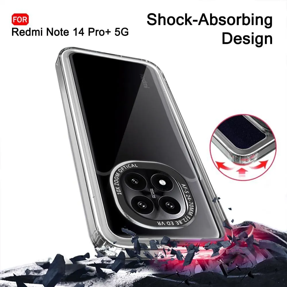 Micvir Back Cover for Redmi Note 14 Pro 5G (Black, Shock Proof, Pack of: 1) — image 3 of 5