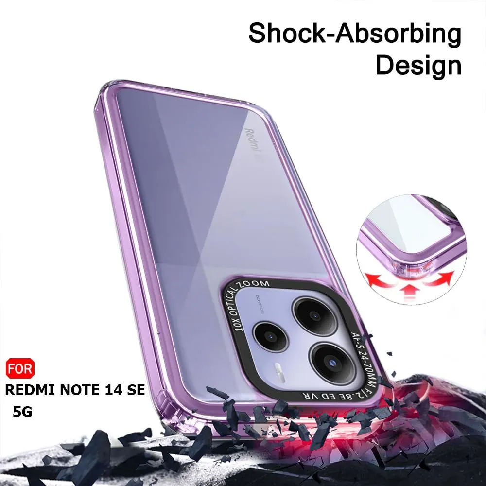 Micvir Back Cover for Redmi Note 14 SE 5G (Purple, Shock Proof, Polycarbonate, Pack of: 1) — image 3 of 5