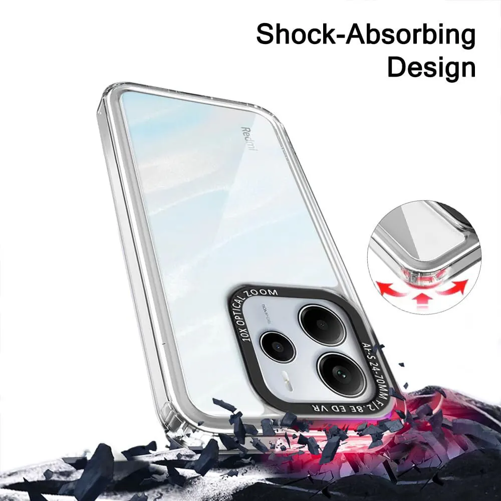 Micvir Back Cover for Redmi Note 14 SE 5G (Transparent, Shock Proof, Polycarbonate, Pack of: 1) — image 3 of 5