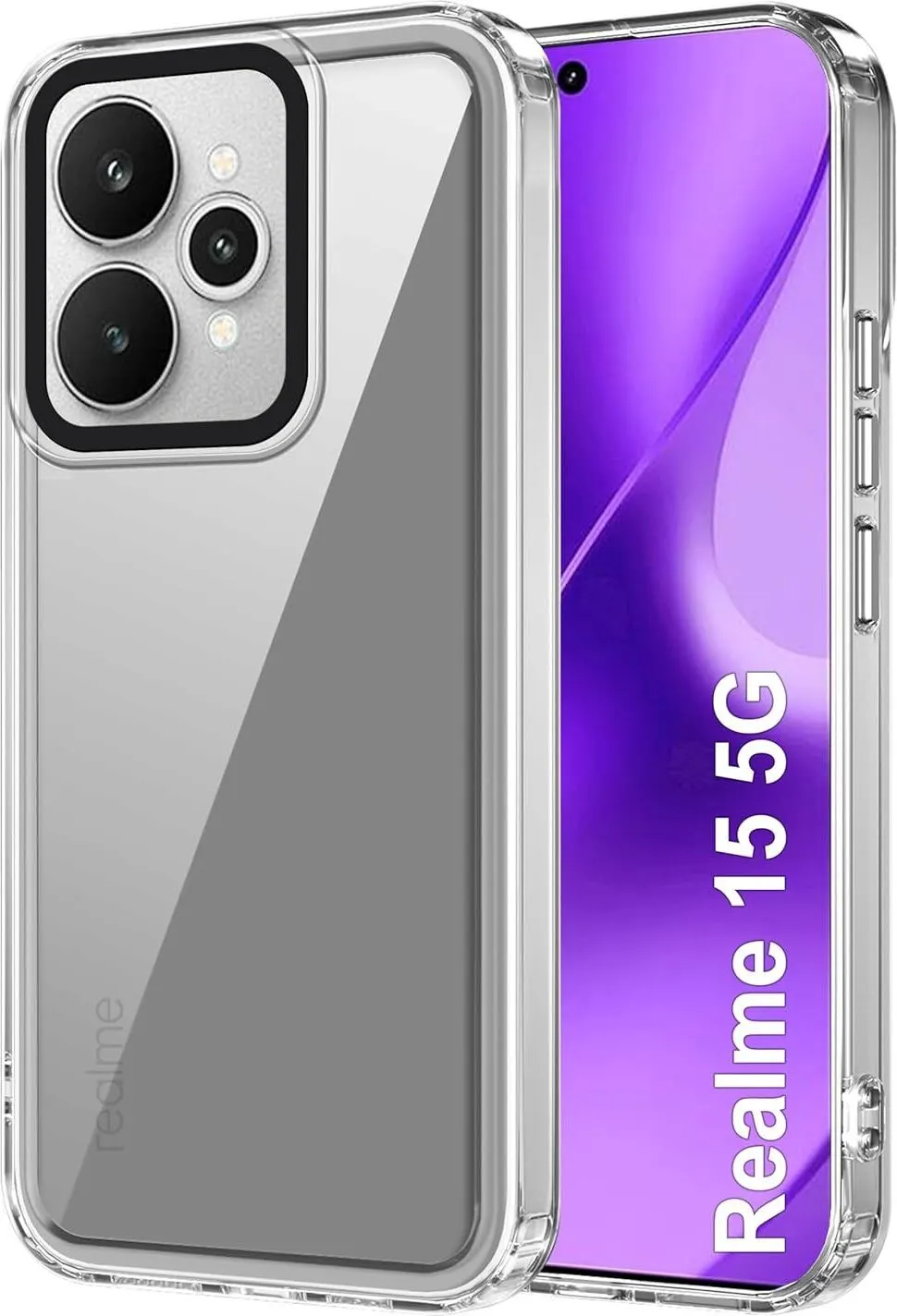 Micvir Back Cover for Realme 15 5G (Transparent, Shock Proof, Pack of: 1)