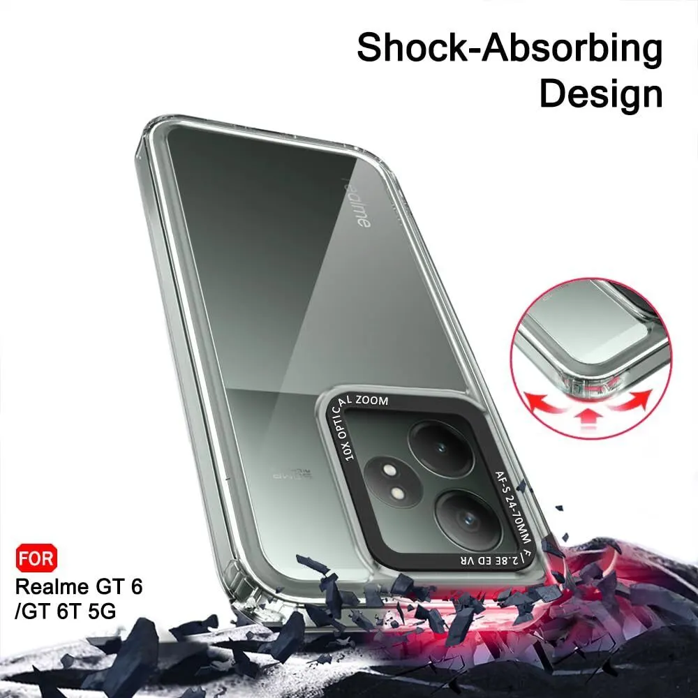 Micvir Back Cover for Realme GT 6T 5G (Transparent, Shock Proof, Polycarbonate, Pack of: 1) — image 3 of 5