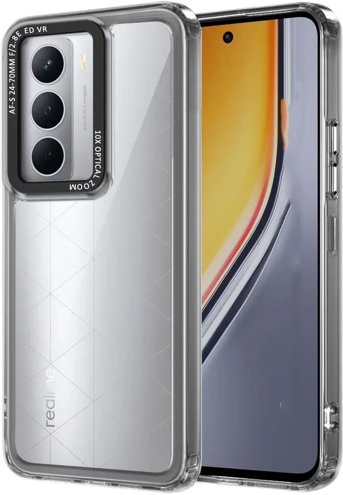 Micvir Back Cover for Realme Narzo 80 Lite 5G (Black, Shock Proof, Polycarbonate, Pack of: 1)