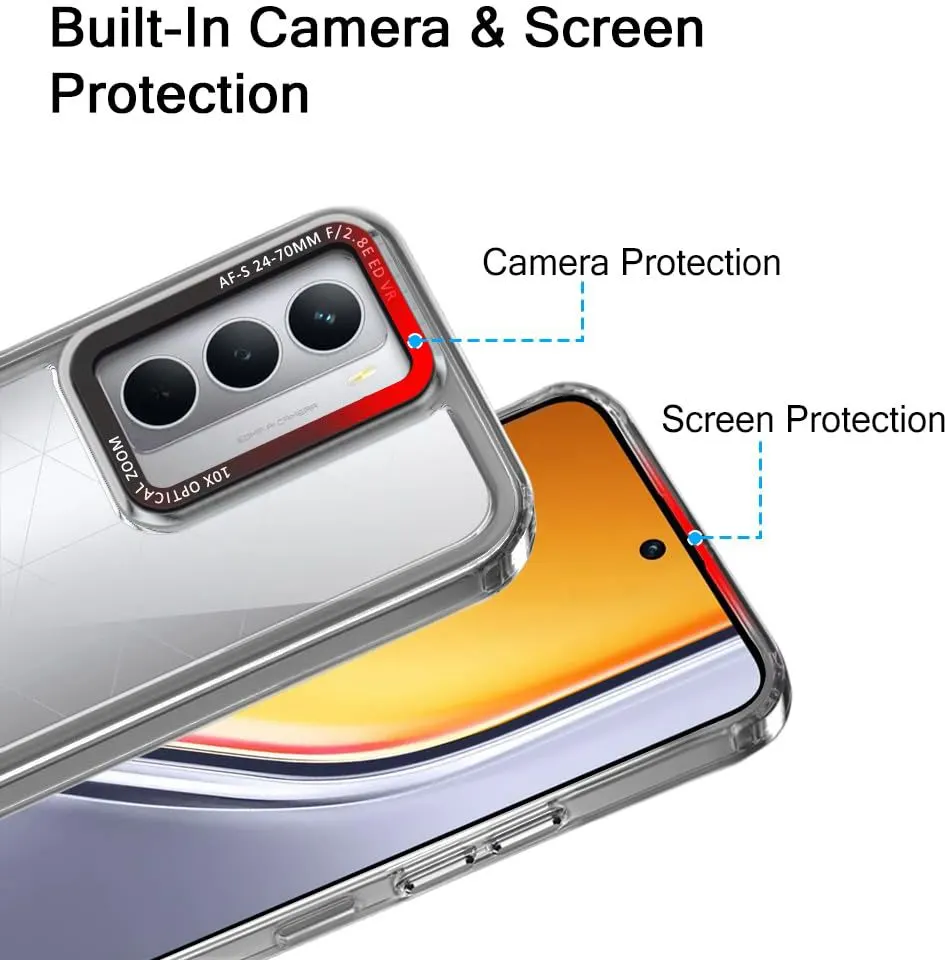 Micvir Back Cover for Realme Narzo 80 Lite 5G (Black, Shock Proof, Polycarbonate, Pack of: 1) — image 2 of 5