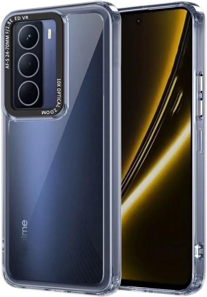 Micvir Back Cover for Realme Narzo 80 Lite 5G (Transparent, Shock Proof, Polycarbonate, Pack of: 1)