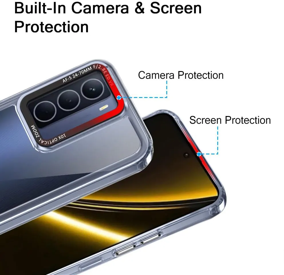 Micvir Back Cover for Realme Narzo 80 Lite 5G (Transparent, Shock Proof, Polycarbonate, Pack of: 1) — image 2 of 5