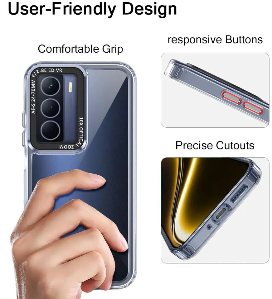 Micvir Back Cover for Realme Narzo 80 Lite 5G (Transparent, Shock Proof, Polycarbonate, Pack of: 1) — image 4 of 5