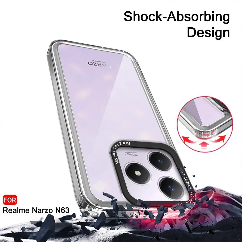 Micvir Back Cover for Realme Narzo N63 (Black, Shock Proof, Pack of: 1) — image 3 of 5