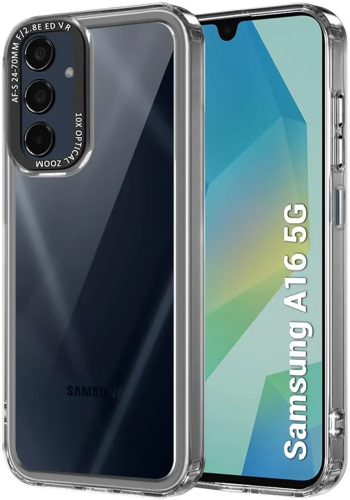 Micvir Back Cover for Samsung Galaxy A16 5G (Black, Shock Proof, Pack of: 1)