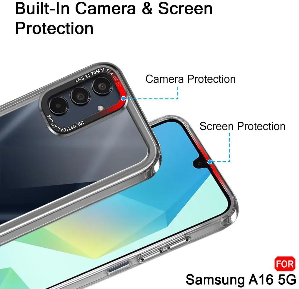 Micvir Back Cover for Samsung Galaxy A16 5G (Black, Shock Proof, Pack of: 1) — image 2 of 5