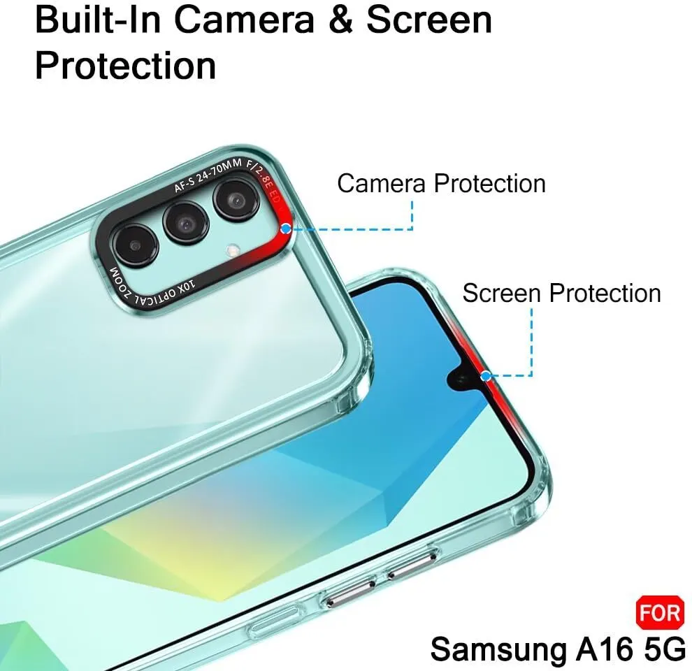 Micvir Back Cover for SAMSUNG Galaxy A16 5G (Transparent, Shock Proof, Polycarbonate, Pack of: 1) — image 2 of 5